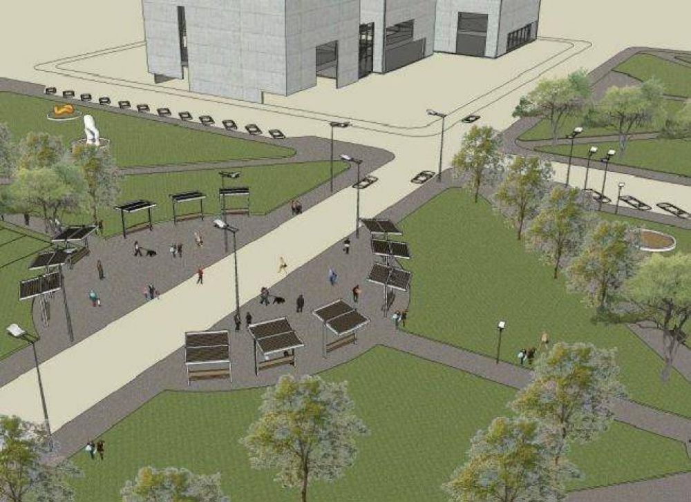 As� es la plaza que impulsan los vecinos de Parque Luro en la Canchita de los Bomberos