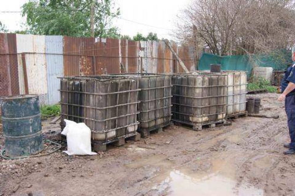 Secuestro de importante cantidad de fertilizante y combustible