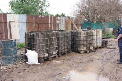 Secuestro de importante cantidad de fertilizante y combustible
