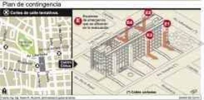 Centro C�vico: corte de calles y una evacuaci�n