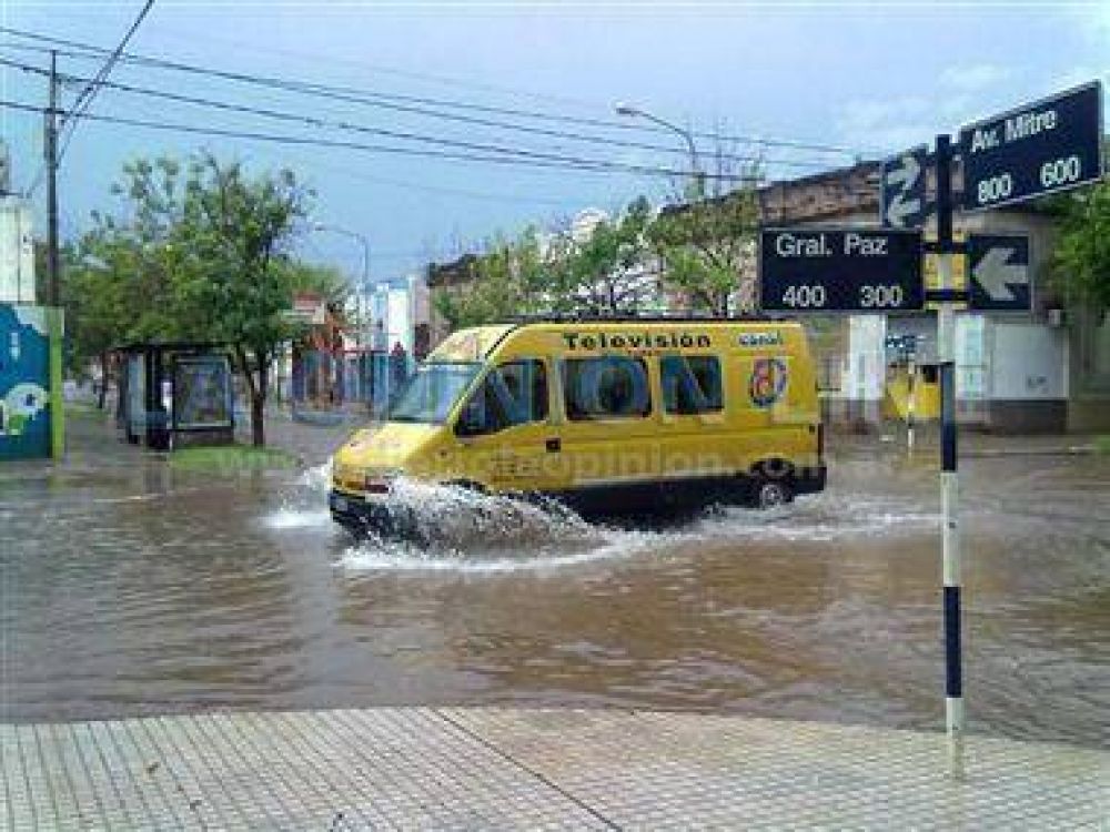 Un diluvio que dej� como saldo 24 mm