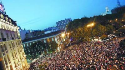 Madrid: nueva protesta de los indignados contra el ajuste