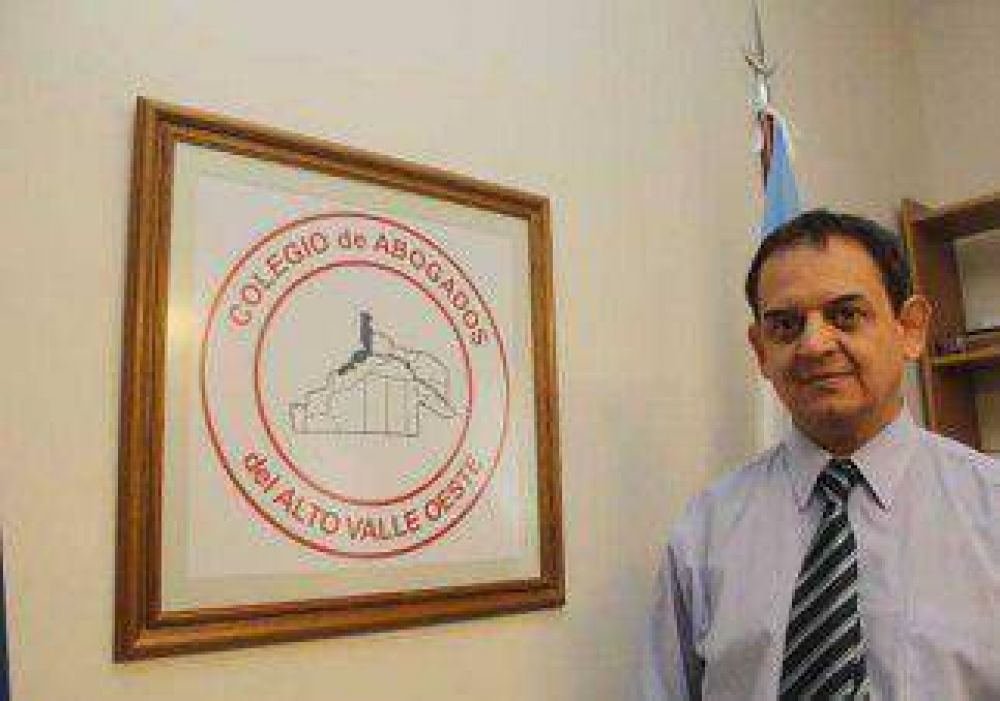 El Colegio de Abogados del Alto Valle Oeste elegir� ma�ana a sus autoridades