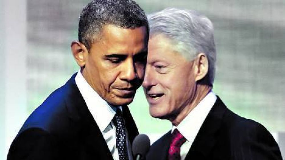 El presidente impulsa su campa�a con el apoyo crucial de Bill Clinton