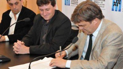 P�rez Cat�n habl� sobre el convenio de colaboraci�n entre la Municipalidad de Trelew y la de Gaiman