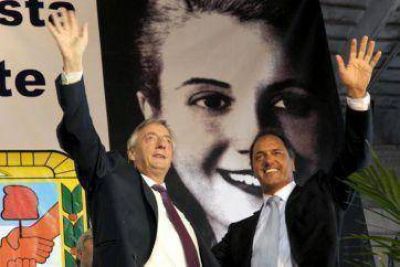Scioli resalt� la lealtad al recordar a NK