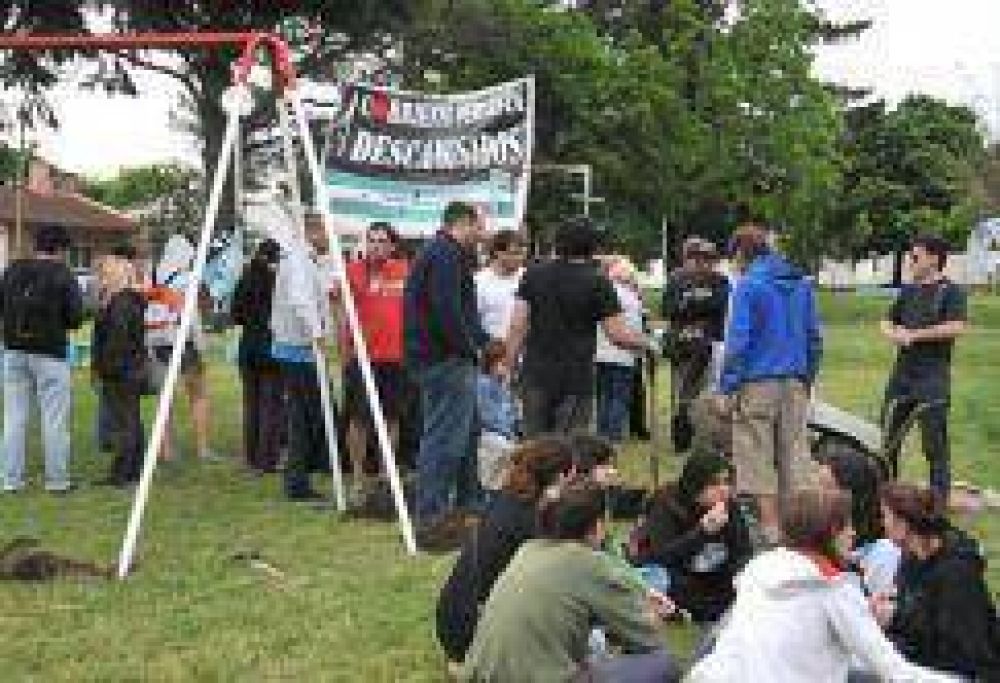 Militantes se unieron en un homenaje al ex presidente Kirchner