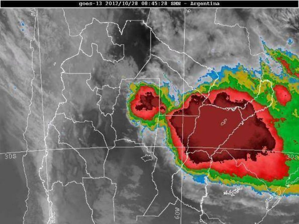 Misiones otra vez en el centro del �rea tormentas