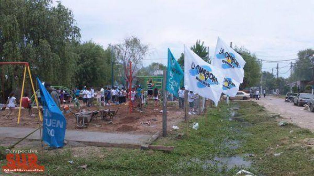 El gutierrismo y la C�mpora realizaron tareas solidarias recordando a N�stor Kirchner