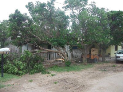 Fuerte temporal en Tilisarao