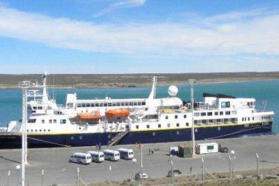 Finalmente lleg� el crucero a Deseado