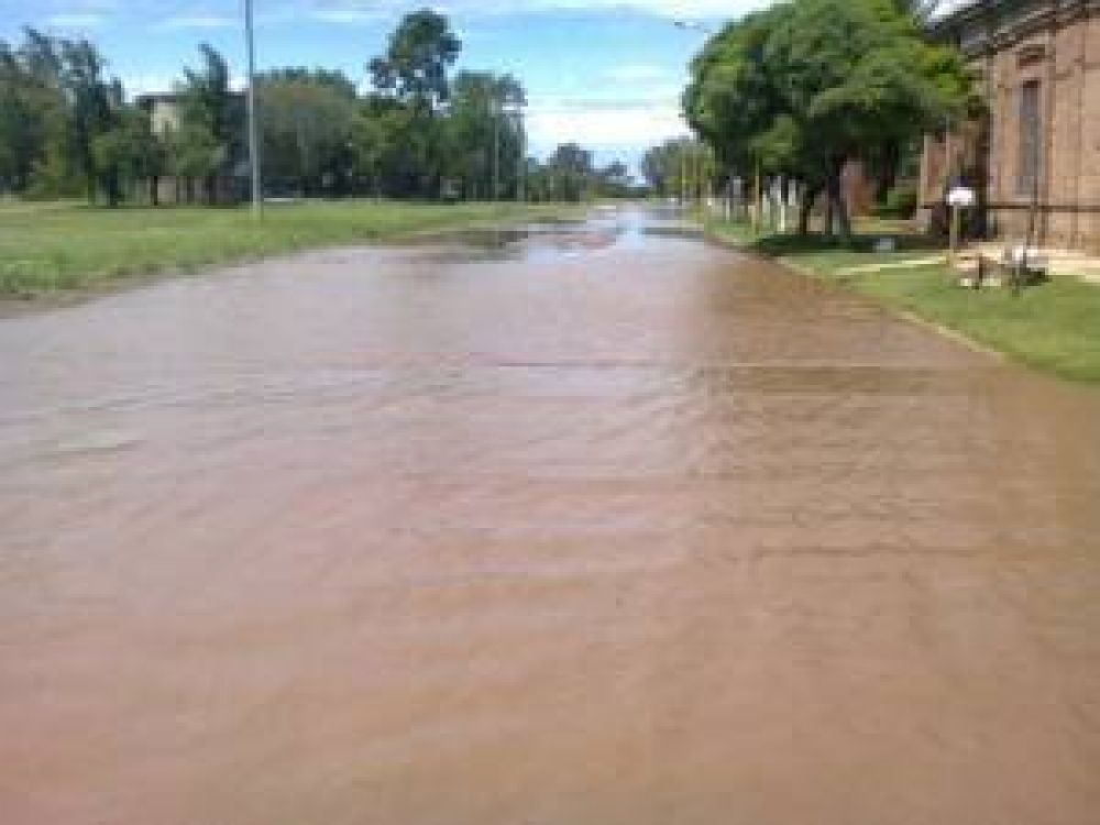 El temporal tambi�n pis� fuerte en Chacabuco y Dupuy