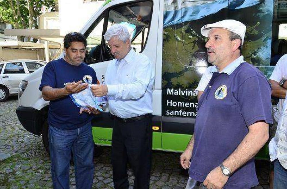 Nueva camioneta en San Fernando que homenaj�a a ex combatientes