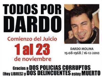A casi dos a�os del homicidio de Dardo Molina, este jueves dar� comienzo el juicio
