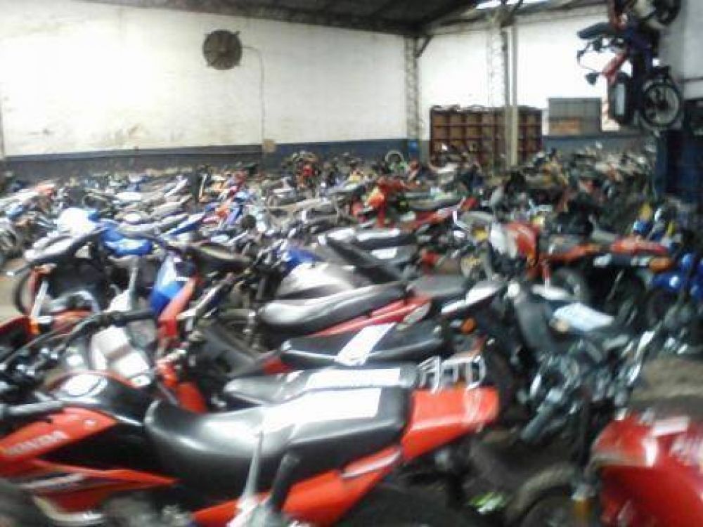Mas 500 motos secuestradas por Transito podr�an ser confiscadas