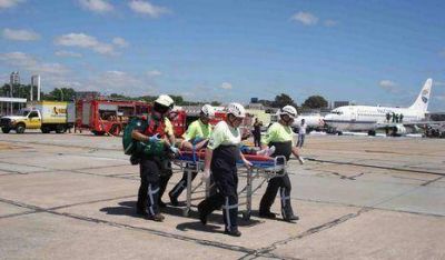 SAME particip� de un simulacro en Aeroparque