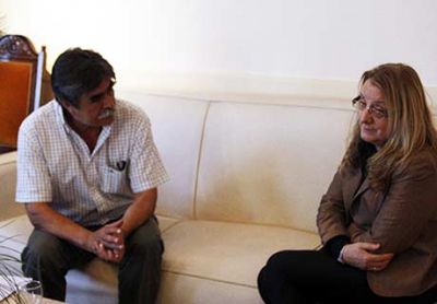 Paillalef se reuni� con Alicia Kirchner