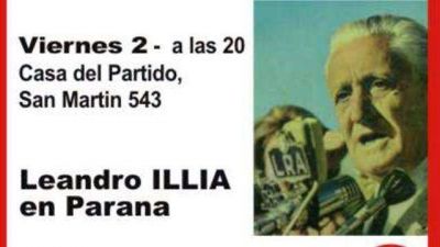 El hijo de Illia viene a Entre R�os para apoyar a V�squez en la interna radical