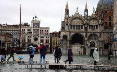 Venecia, inundada por el "acqua alta"