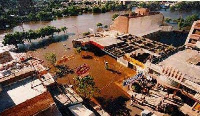 Contin�a el relevamiento de las zonas inundables de Carlos Paz