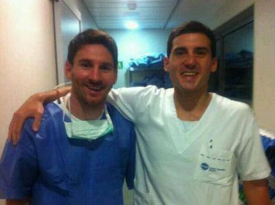 El platense que recibi� a Messi cuando fue pap�