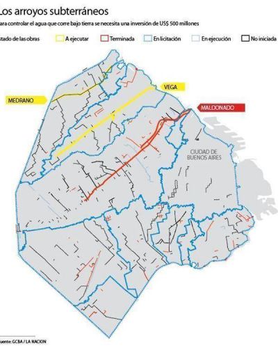 Diez obras para que no se inunde la ciudad