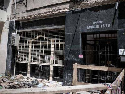 Tribunales: a tres meses del derrumbe de la marquesina, todo sigue igual