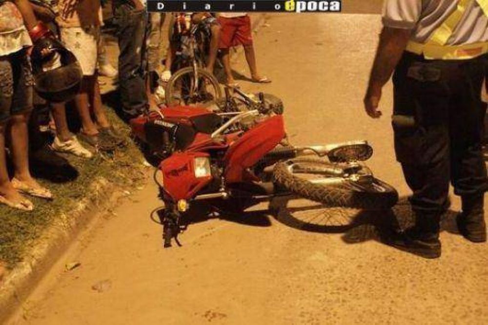 Una chica y un hombre murieron a causa de choques en motocicletas