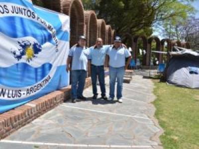 Ex combatientes de Malvinas acampan en San Luis