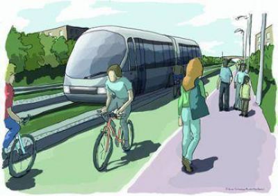 Baragiola impulsa el corredor verde y ciclovia a lo largo de las v�as del Ferrocarril