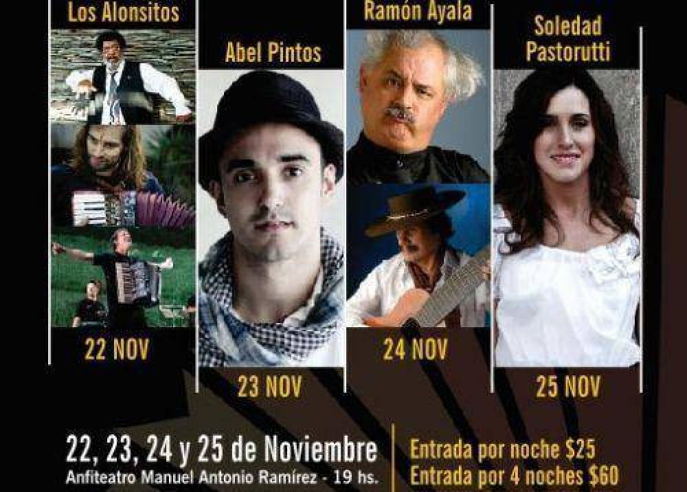 Ultiman detalles en el anfiteatro para la Fiesta del Litoral