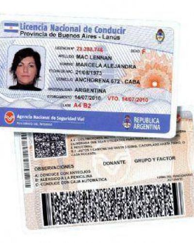 "Las personas que renovaron el carnet de conducir y a�n no lo recibieron, no ser�n multadas"