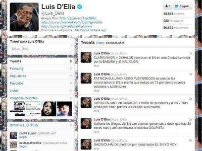 D'El�a: "Ma�ana los tilingos del 8N comenzar�n con la diatriba golpista"