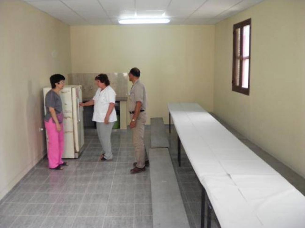 Habilitaron el comedor de madres y la nueva sala de residentes del hospital 4 de Junio