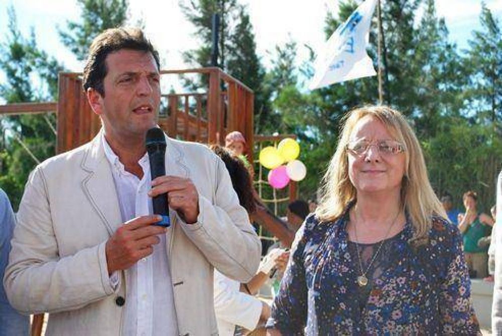 Alicia Kirchner y Sergio Massa recorrieron juntos obras en Tigre