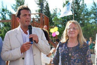 Alicia Kirchner y Sergio Massa recorrieron juntos obras en Tigre