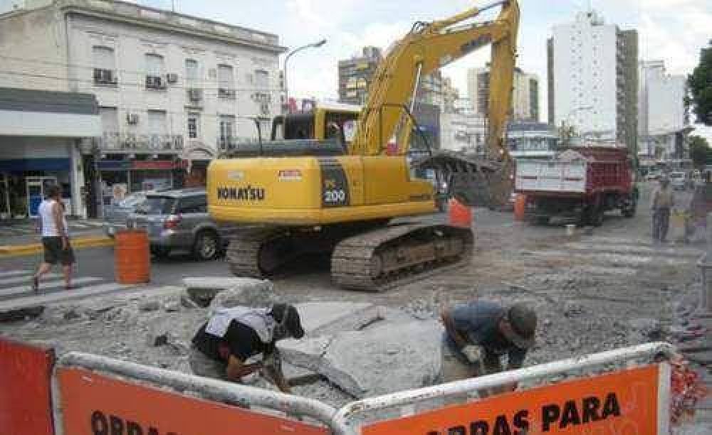Repavimentan un tramo de la avenida Santa Fe en Mart�nez