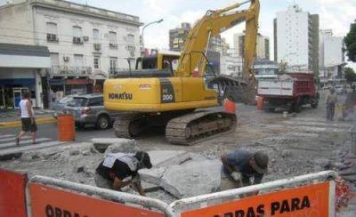 Repavimentan un tramo de la avenida Santa Fe en Mart�nez