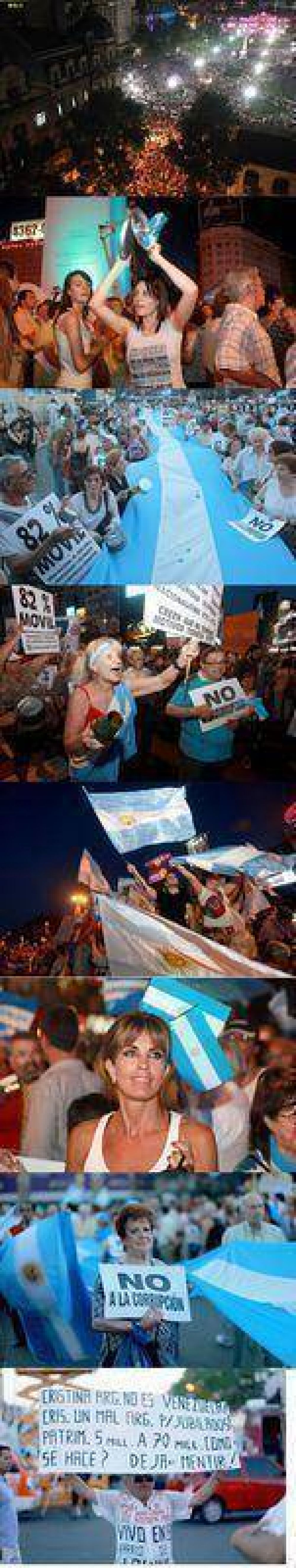 Reclamos contra la inflaci�n, la inseguridad y la re-reelecci�n