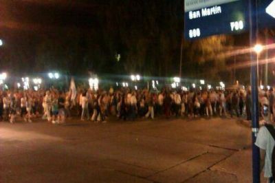 8N en San Luis: manifestantes se concentraron en la catedral