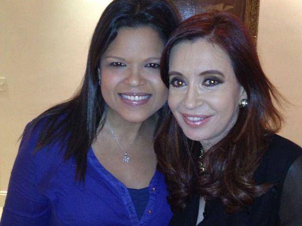 Cristina Kirchner recibi� a la hija de Ch�vez