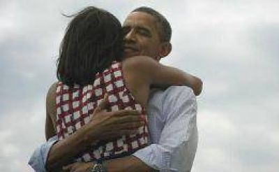 La historia detr�s de la foto de Barack y Michelle