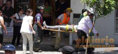 Efectuaron simulacro de sismo en pleno centro catamarque�o 