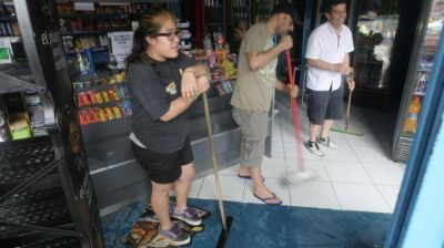 Otra lluvia torrencial inund� viviendas y comercios porte�os