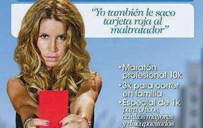Lomas corre una marat�n contra la violencia de g�nero