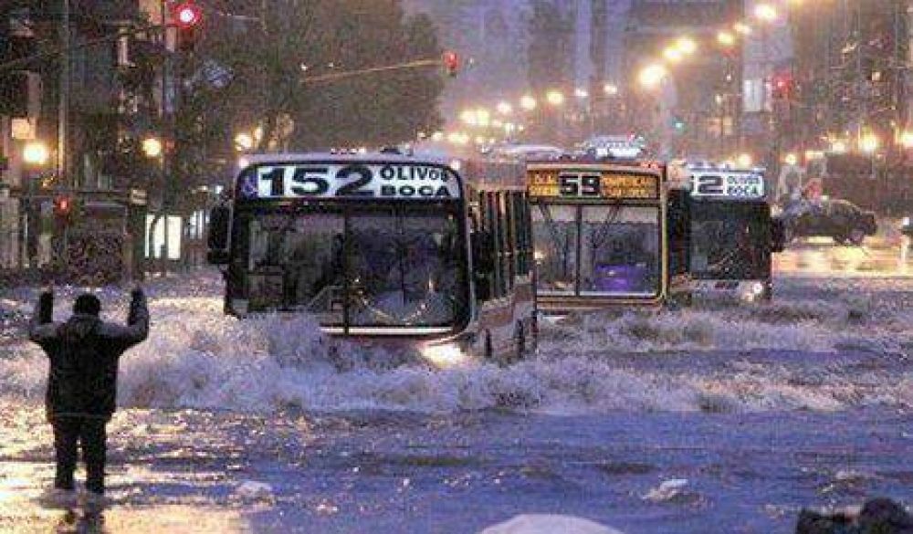 Ciudad acusa a Naci�n de frenar obras para evitar inundaciones 