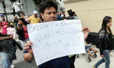 Vecinos de villas porte�as protestaron en reclamo de obras de urbanizaci�n