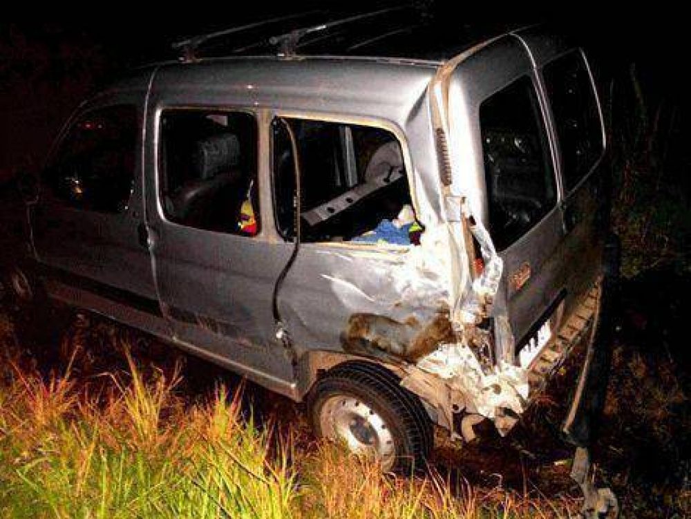 Accidente en la ruta 5 por un ciclista aparentemente alcoholizado 