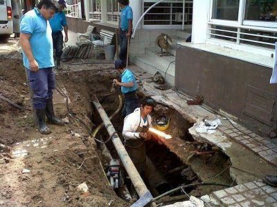 Tras la rotura, se normaliz� el servicio del agua en la ciudad