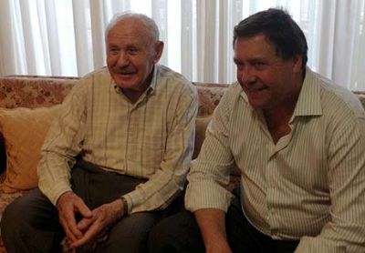 Weretilneck visit� al ex gobernador Mario Franco 
